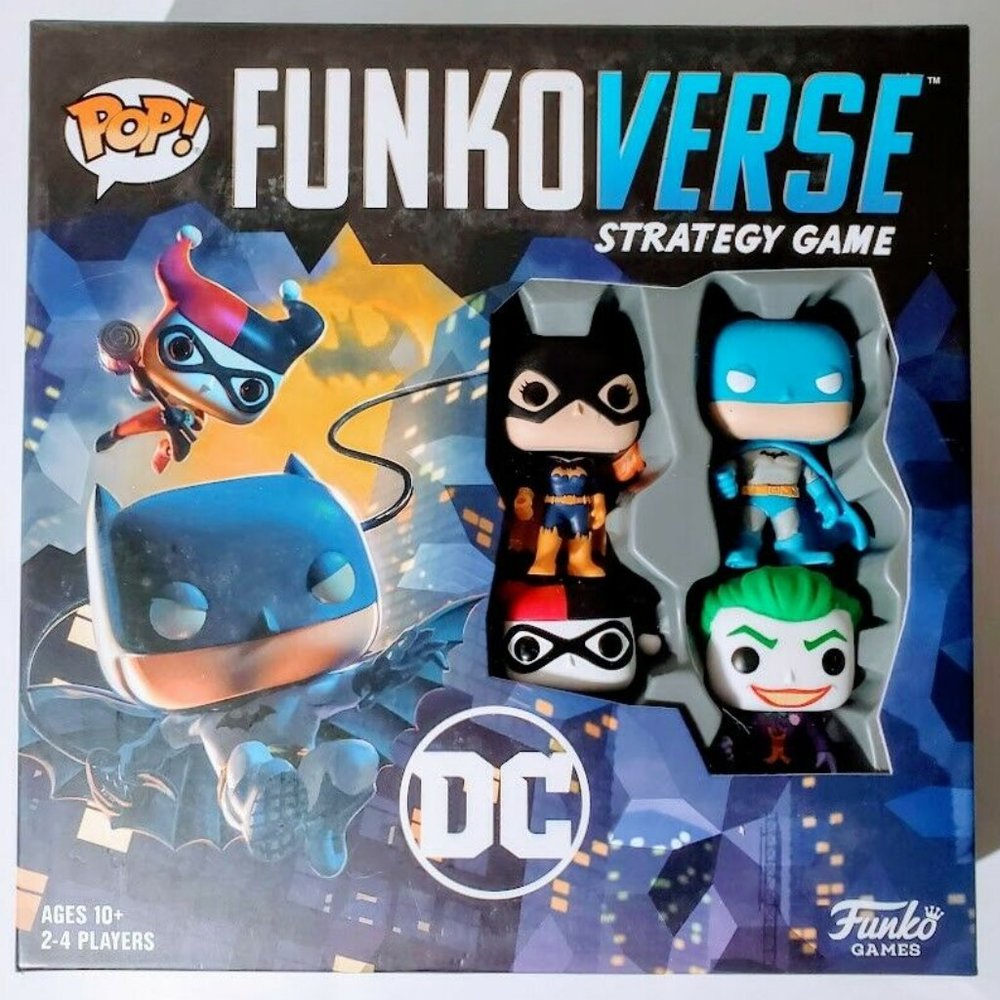 Funko Pop Funkoverse Strategy Game DC #100 Batman Batgirl Joker Harley New NIB